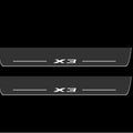 Illuminated LED Door Sill Tread Plates BMW X3 F25 2010-2017 With X3 Logo BMW Led Door Sills opdesign