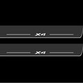 Illuminated LED Door Sill Tread Plates BMW X4 F26 2014-2018 With X4 Logo BMW Led Door Sills opdesign