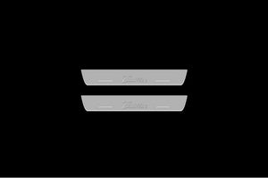 Illuminated LED Door Sill Tread Plates Cadillac ATS 2012+ With Cadillac Logo Cadillac Led Door Sills decoinfabric