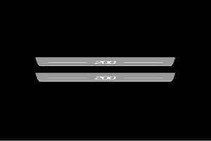 Illuminated LED Door Sill Tread Plates Chrysler 200 II 2015-2017 With 200 Logo Chrysler Led Door Sills opdesign