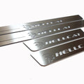 Illuminated LED Door Sill Tread Plates Chrysler 300C II 2011-2023 With HELLCAT Logo Chrysler Led Door Sills opdesign