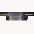 Illuminated LED Door Sill Tread Plates Dodge Charger 2011-2023 With MOPAR Logo Dodge Led Door Sills opdesign