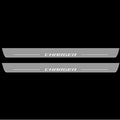 Illuminated LED Door Sill Tread Plates Dodge Charger 2005-2011 With Charger Logo Dodge Led Door Sills opdesign