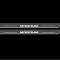 Illuminated LED Door Sill Tread Plates Dodge Magnum 2004-2008 With Magnum Logo Dodge Led Door Sills opdesign