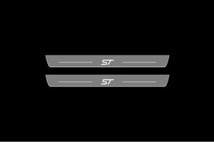 Illuminated LED Door Sill Tread Plates Ford Focus IV 2018+ With ST Logo Ford Led Door Sills opdesign