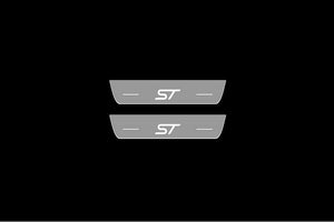 Illuminated LED Door Sill Tread Plates Ford Focus IV 2018+ With ST Logo Ford Led Door Sills opdesign