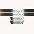 Illuminated LED Door Sill Tread Plates Ford Focus III 2011-2018 With Focus S Logo Ford Led Door Sills opdesign