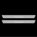 Illuminated LED Door Sill Tread Plates Ford Fusion (Europe) 2002-2012 With Fusion Logo Ford Led Door Sills opdesign