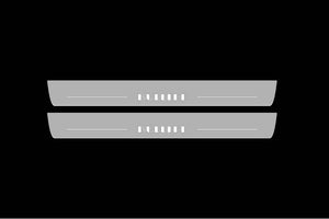 Illuminated LED Door Sill Tread Plates Ford Mustang V 2005-2015 With BULLITT Logo Ford Led Door Sills opdesign