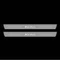 Illuminated LED Door Sill Tread Plates Hyundai Kona I 2017-2022 With Kona Logo Hyundai Led Door Sills opdesign