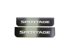 Kia Sportage IV 2015-2022 LED Door Sills Illuminated Scuff Sportage Logo Stainless Steel Entry Guards Door Sills Decoin