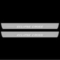 Illuminated LED Door Sill Tread Plates Mitsubishi Eclipse Cross 2018+ With Cross Logo Mitsubishi Led Door Sills opdesign