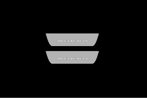 Illuminated LED Door Sill Tread Plates Opel Mokka II 2020+ With Mokka Logo Opel Led Door Sills opdesign