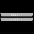Illuminated LED Door Sill Tread Plates Renault Koleos II 2016+ With Koleos Logo Renault Led Door Sills opdesign