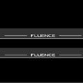 Illuminated LED Door Sill Tread Plates Renault Fluence 2009-2017 With Fluence Logo Renault Led Door Sills opdesign