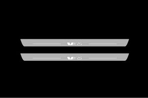 Illuminated LED Door Sill Tread Plates Skoda Octavia II (A5) 2004-2013 With VRS Logo Skoda Led Door Sills opdesign