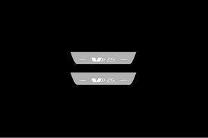 Illuminated LED Door Sill Tread Plates Skoda Octavia III (A7) 2013-2020 With VRS Logo Skoda Led Door Sills opdesign
