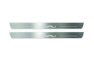 GMC Canyon III 2022+ LED Door Sills Illuminated Scuff Denali Logo Stainless Steel Entry Guards Door Sills Decoin