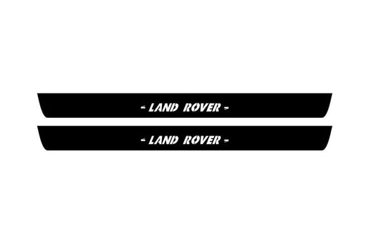 Land Rover Discovery L319 2009–2016 — Matte PRO LED Door Sills — Logo Logo