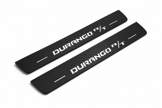 Dodge Durango III 2011–2027 — Matte PRO LED Door Sills — Durango R/T Logo