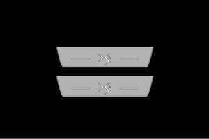 Illuminated LED Door Sill Tread Plates Citroen DS4 I 2011-2018 With DS4 Logo Citroen Led Door Sills opdesign