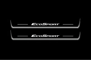 Ford EcoSport II 2012-2023 LED Door Sills Illuminated Scuff EcoSport Logo Stainless Steel Entry Guards Door Sills Decoin