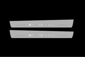 Illuminated LED Door Sill Tread Plates Ford EcoSport II 2012-2023 With EcoSport Logo Ford Led Door Sills opdesign