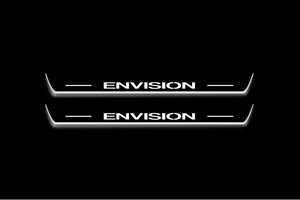 Buick Envision I 2014-2021 LED Door Sills Illuminated Scuff Envision Logo Stainless Steel Entry Guards Door Sills Decoin