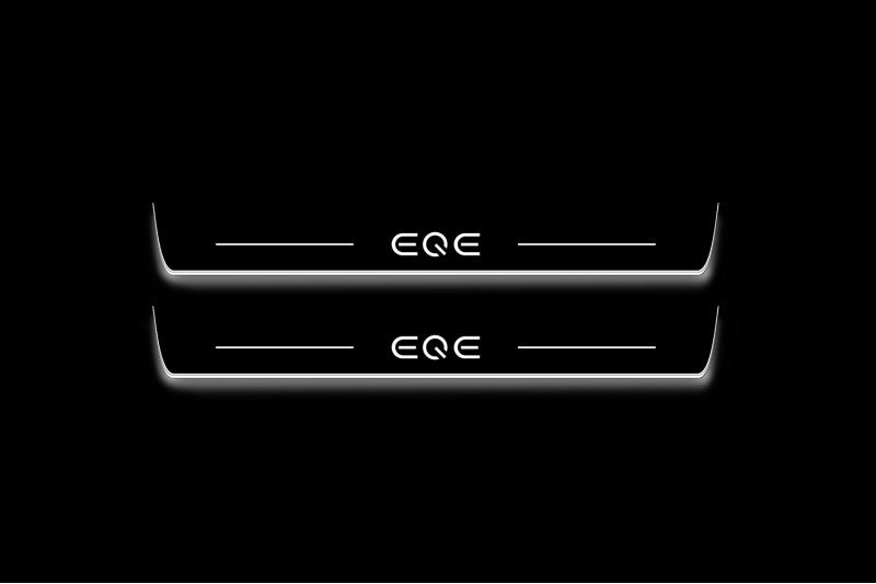 Mercedes-Benz EQE V295 2022+ Stainless Steel LED Door Sills – EQE Logo