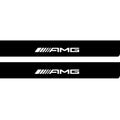 Mercedes EQS SUV 2022+ Illuminated Matte Sill Plates with logo AMG Mercedes Led Door Sills PRO opdesign