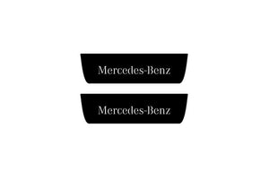 Mercedes EQE SUV 2022+ Illuminated Matte Sill Plates with logo Mercedes-Benz Mercedes Led Door Sills PRO opdesign