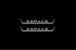 Renault Espace V 2015-2023 LED Door Sills Illuminated Scuff Espace Logo Stainless Steel Entry Guards