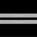 Illuminated LED Door Sill Tread Plates Skoda Fabia III 2014-2021 With Fabia Logo Skoda Led Door Sills opdesign