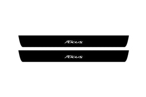 Ford Focus III 2011-2018 Illuminated Matte Sill Plates with logo Focus Ford Led Door Sills PRO opdesign
