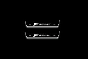 Lexus NX I AZ10 2014+ Stainless Steel LED Door Sills – F Sport Logo