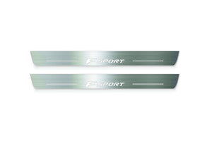 Lexus NX I AZ10 2014+ Stainless Steel LED Door Sills – F Sport Logo