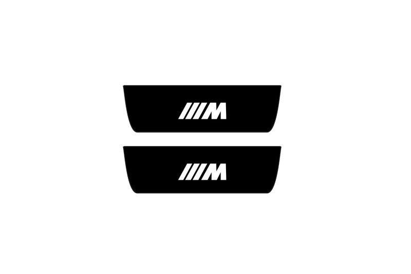 BMW 5 G60 2023+ Illuminated Matte Sill Plates with logo ///M BMW Led Door Sills PRO opdesign