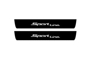 BMW 5 G60 2023+ Illuminated Matte Sill Plates with logo Sport Line BMW Led Door Sills PRO opdesign