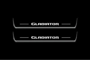 Jeep Gladiator JT Stainless Steel LED Door Sills – Gladiator Logo