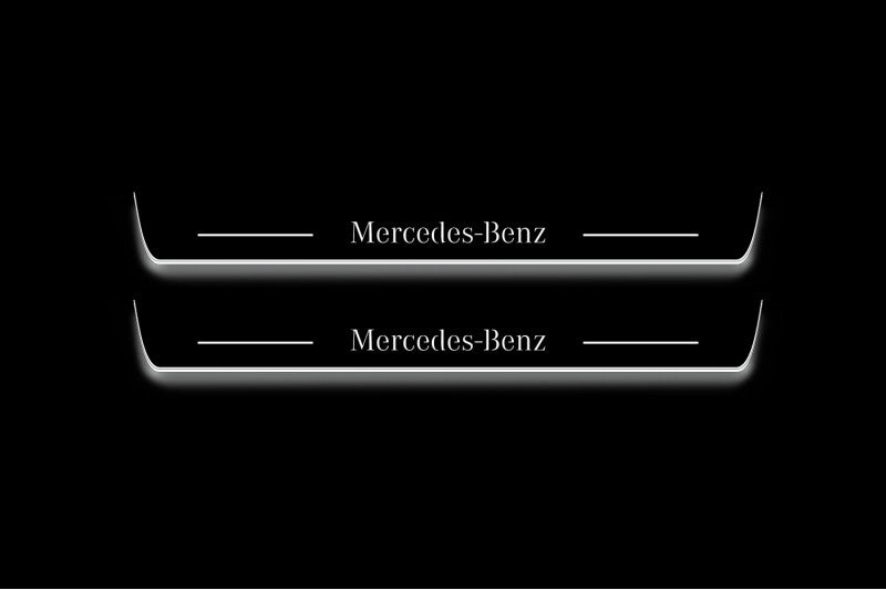 Mercedes GLC X253 Stainless Steel LED Door Sills – Mercedes-Benz Logo