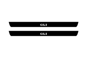 Volkswagen Jetta VII 2019+ Illuminated Matte Sill Plates with logo GLI Volkswagen Led Door Sills PRO opdesign