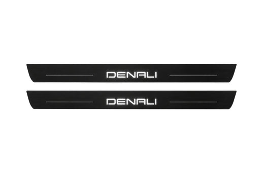 GMC Canyon III GMT31 2022–2026 — Matte PRO LED Door Sills — Denali Logo