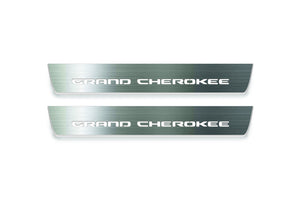 Jeep Grand Cherokee V 2021+ Stainless Steel LED Door Sills – Grand Cherokee Logo