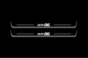 Toyota GR86 2021+ LED Door Sills Illuminated Scuff GR86 Logo Stainless Steel Entry Guards