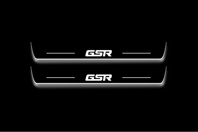 Mitsubishi Lancer Evolution X Stainless LED Door Sills – GSR Logo
