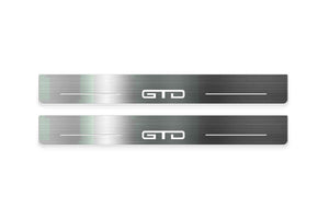 Ford Mustang VII 2023+ LED Door Sills Illuminated Scuff GTD Logo Stainless Steel Entry Guards