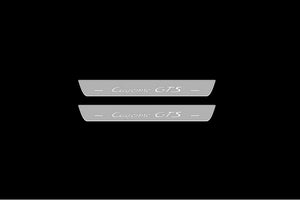 Illuminated LED Door Sill Tread Plates Porsche Cayenne Coupe 2020-2024 With Cayenne GTS Logo Porsche Led Door Sills decoinfabric