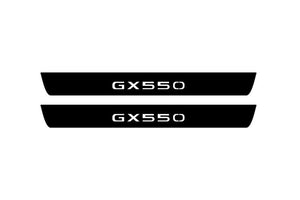 Lexus GX III 2024+ Illuminated Matte Sill Plates with logo GX550 Lexus Led Door Sills PRO opdesign