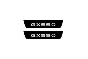 Lexus GX III 2024+ Illuminated Matte Sill Plates with logo GX550 Lexus Led Door Sills PRO opdesign