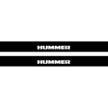 Hummer H2 2002-2009 Illuminated Matte Sill Plates with logo Hummer Hummer Led Door Sills PRO opdesign